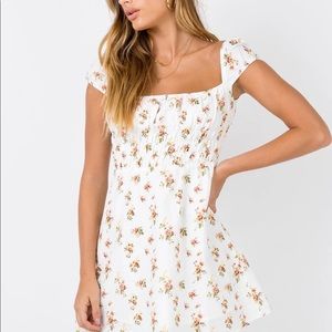 The ironic mini dress in white